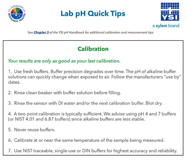 A Practical Guide to pH Measurement The YSI pH Handbook